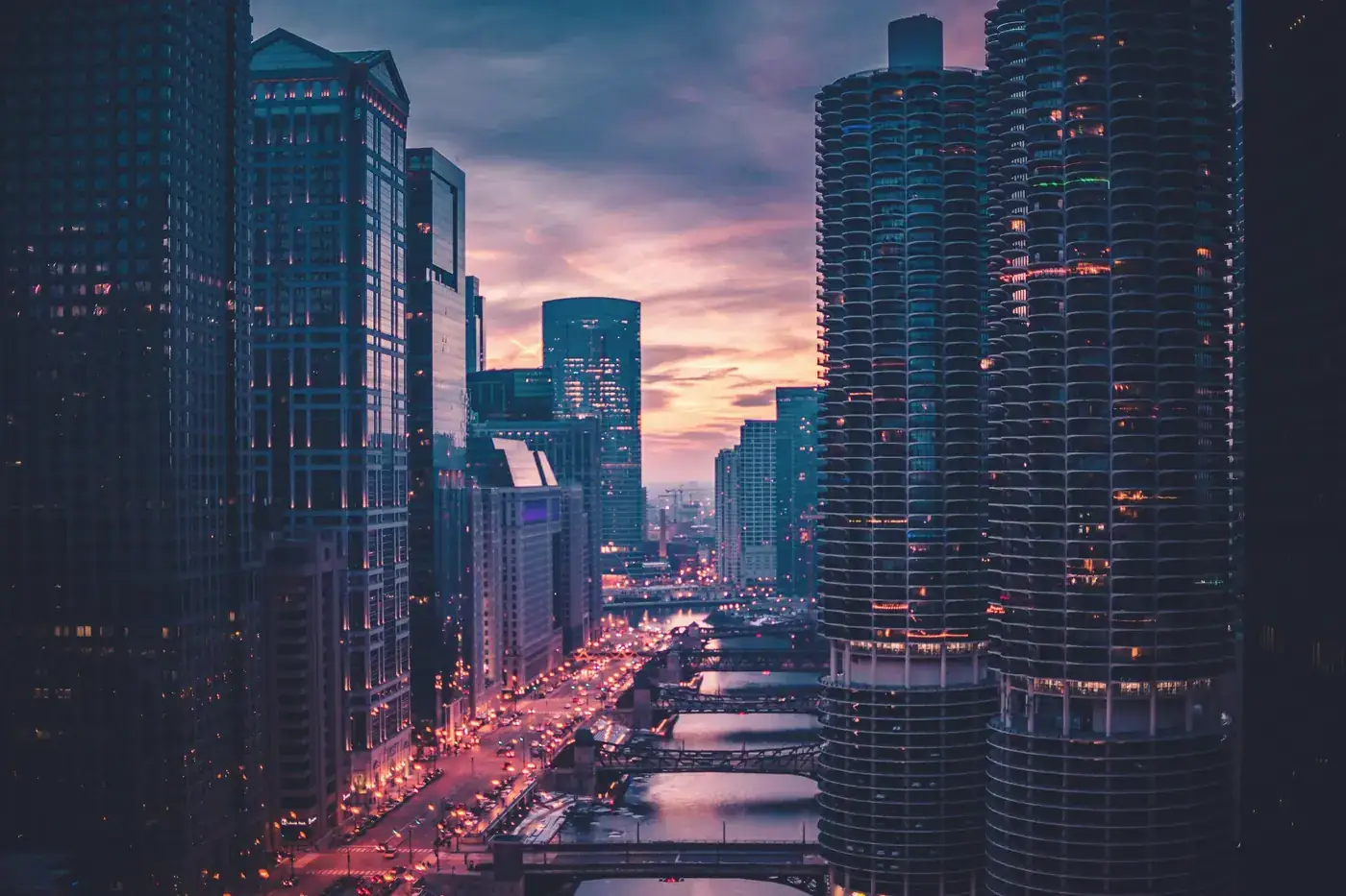 High-rise commercial buildings in the business district of Karachi, Pakistan