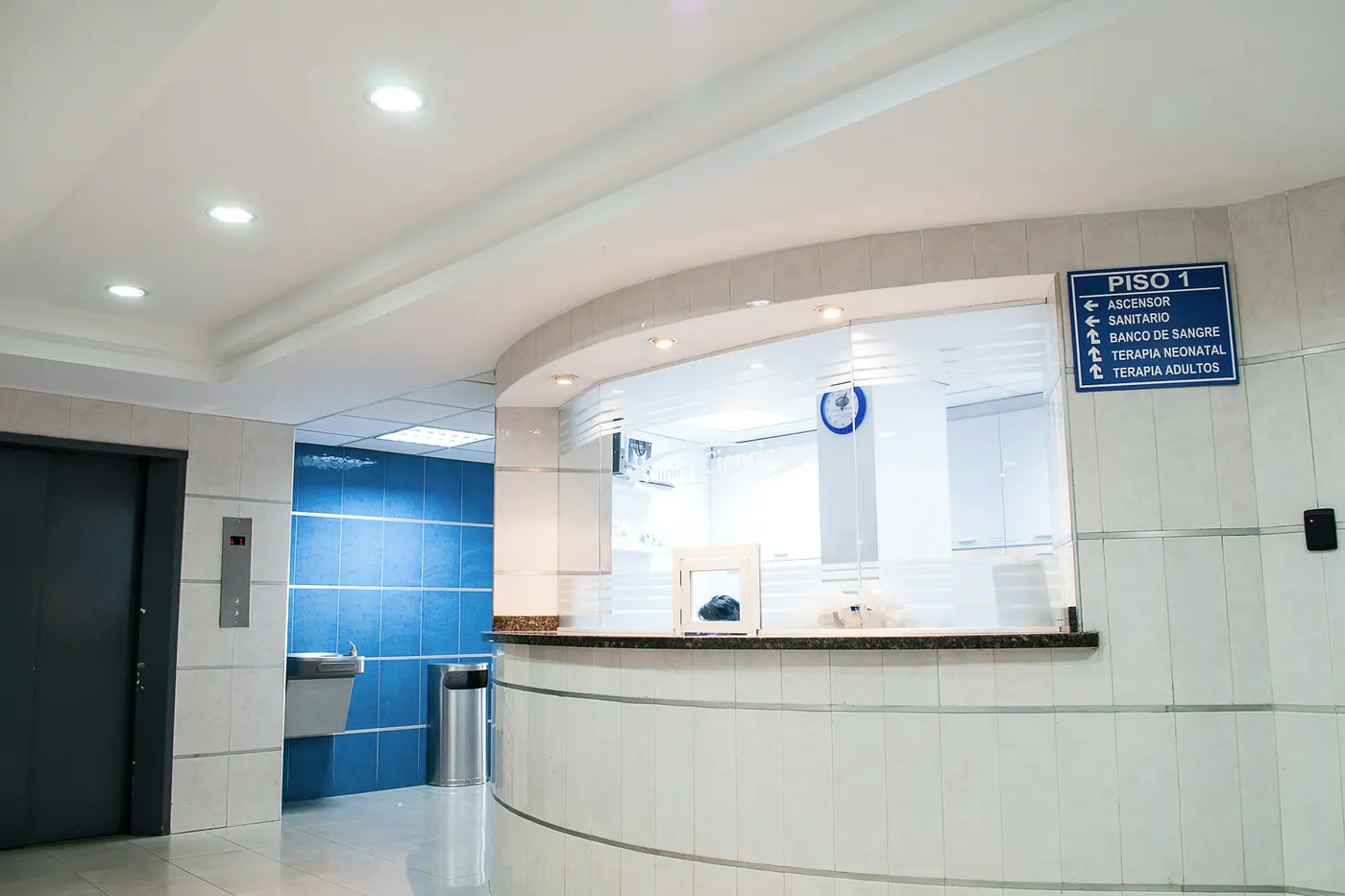 Clinical workstation and monitor at a hospital nursing station